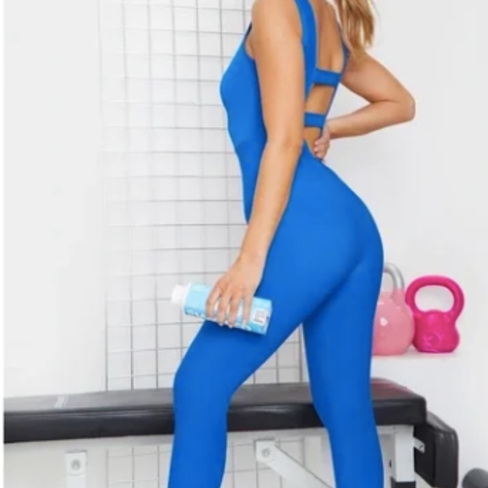 Royal blue jumpsuit from PLT